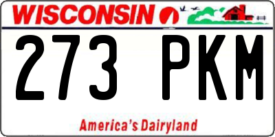 WI license plate 273PKM