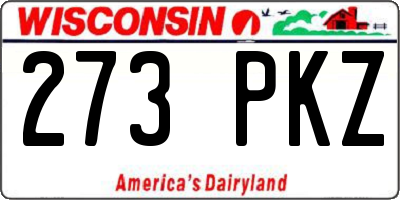 WI license plate 273PKZ
