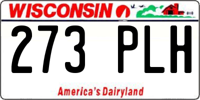 WI license plate 273PLH