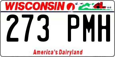 WI license plate 273PMH
