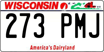 WI license plate 273PMJ