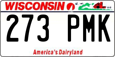 WI license plate 273PMK