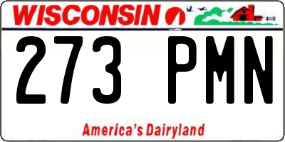 WI license plate 273PMN