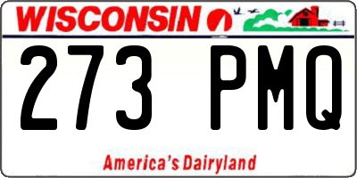 WI license plate 273PMQ