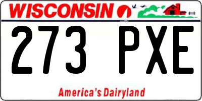 WI license plate 273PXE
