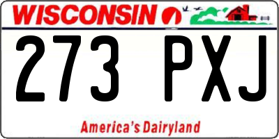 WI license plate 273PXJ
