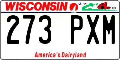 WI license plate 273PXM