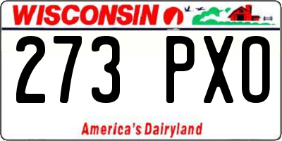 WI license plate 273PXO
