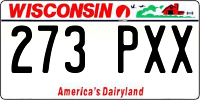 WI license plate 273PXX