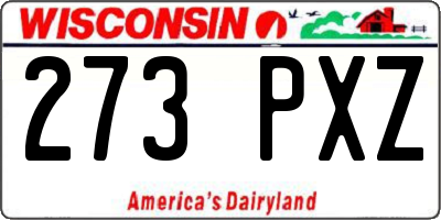 WI license plate 273PXZ