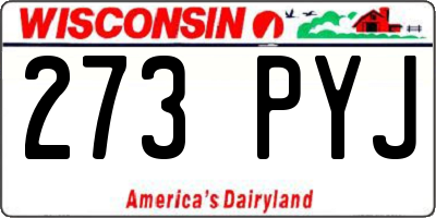 WI license plate 273PYJ