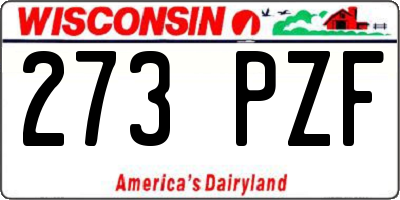 WI license plate 273PZF