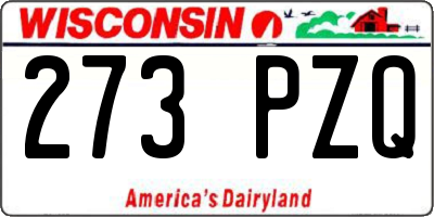 WI license plate 273PZQ