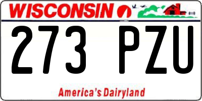 WI license plate 273PZU