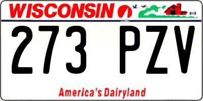 WI license plate 273PZV
