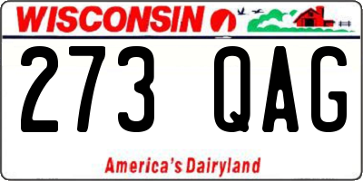WI license plate 273QAG