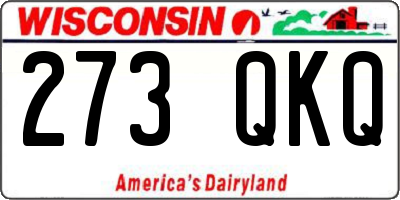 WI license plate 273QKQ