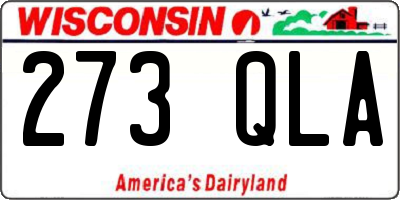 WI license plate 273QLA