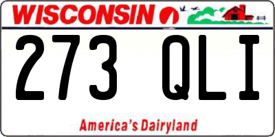 WI license plate 273QLI
