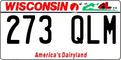 WI license plate 273QLM