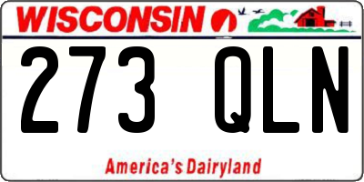 WI license plate 273QLN