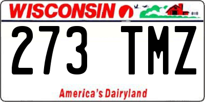 WI license plate 273TMZ