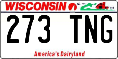 WI license plate 273TNG
