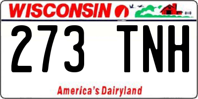 WI license plate 273TNH