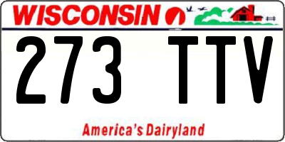WI license plate 273TTV