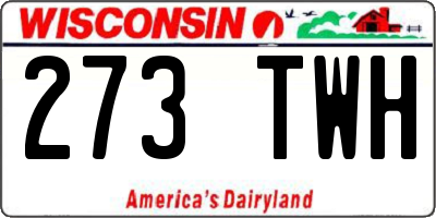 WI license plate 273TWH