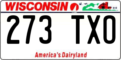 WI license plate 273TXO