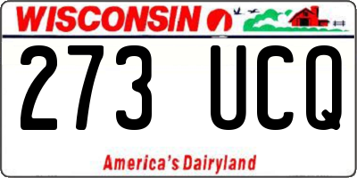 WI license plate 273UCQ
