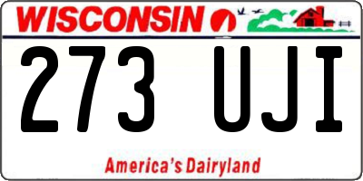 WI license plate 273UJI