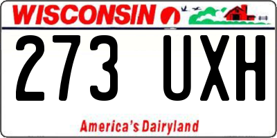 WI license plate 273UXH