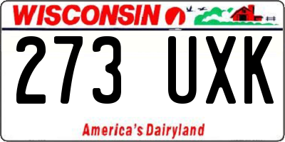 WI license plate 273UXK