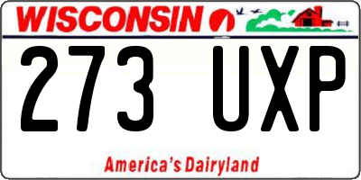 WI license plate 273UXP