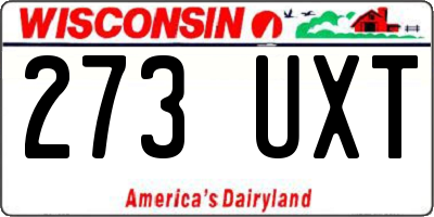 WI license plate 273UXT