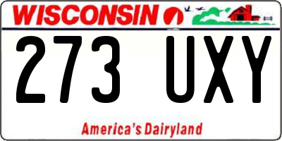 WI license plate 273UXY