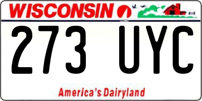 WI license plate 273UYC