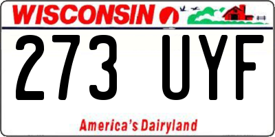 WI license plate 273UYF