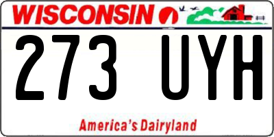 WI license plate 273UYH