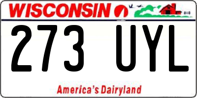 WI license plate 273UYL