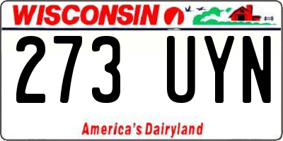 WI license plate 273UYN
