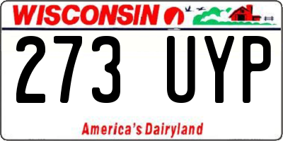 WI license plate 273UYP