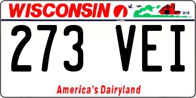 WI license plate 273VEI