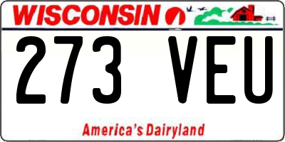 WI license plate 273VEU