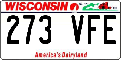 WI license plate 273VFE