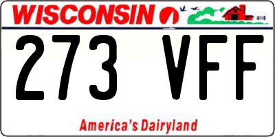 WI license plate 273VFF
