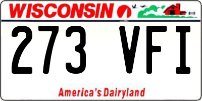WI license plate 273VFI
