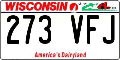 WI license plate 273VFJ